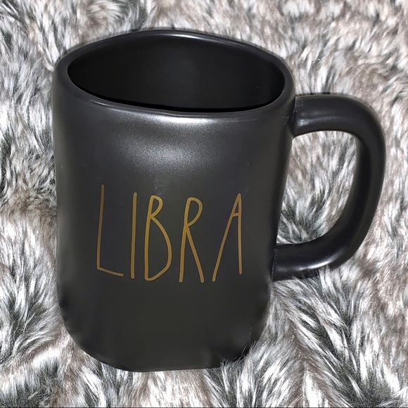 Rae Dunn Libra ♎️ Zodiac Black Ceramic Mug 16oz - Picture 3 of 6
